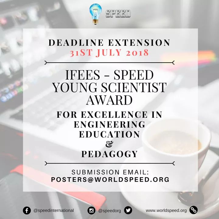 WorldSPEEDorg's tweet photo. Our deadline for the paper submission of the award has been extended to 31st July 2018! This is your last chance to grab the opportunity and win the award at Alburquerque, New Mexico, USA where the 14th Global Student Forum 2018 will be held at! (Thread) https://t.co/axZsyJtVFu