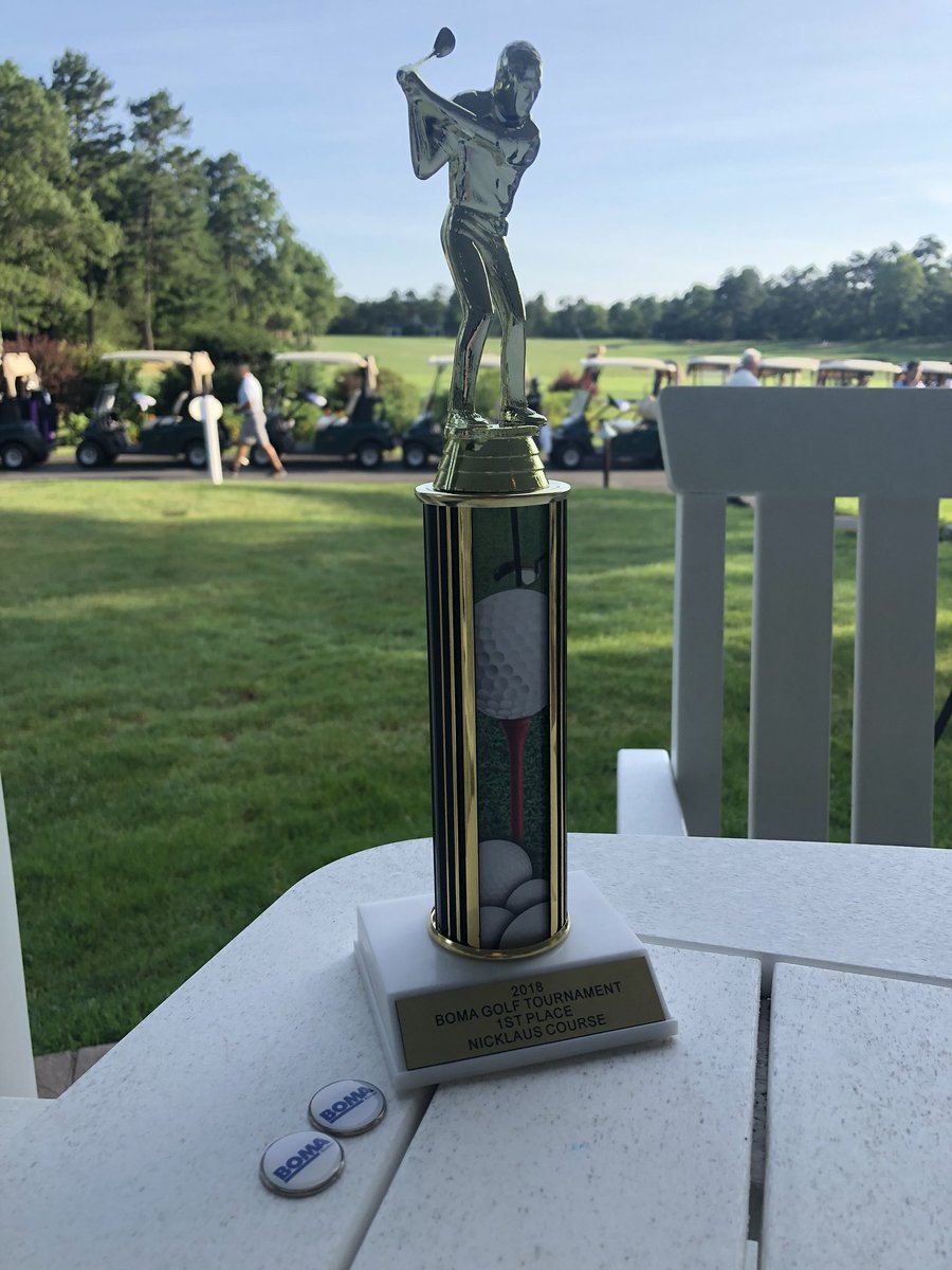 Ready for a great day of Golf with over 300 members and guests at BOMA Boston’s 2018 Golf Tournament! Who is this trophy going to end up with...? #BOMAGolf