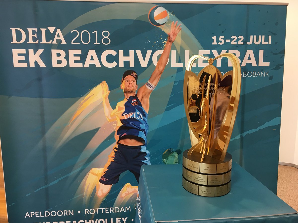 Zo, die beker is al vast binnen!!!
#eurobeachvolley
#rabobank