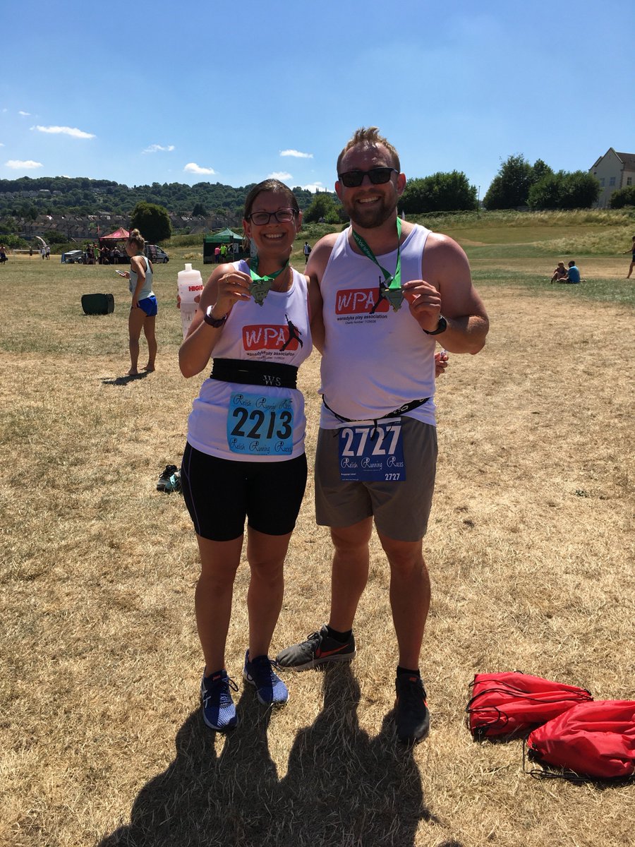 Stuart and Stacey ran the beautiful Bath Two Tunnels Half Marathon yesterday to raise money for <a href="/wpaplay/">WPA Play</a> and <a href="/Midsomer_NYC/">WPA NYC</a> in 30-degree heat!! Well done guys!! 
justgiving.com/wansdykeplayas…
<a href="/RelishRunning/">Relish Running Races</a> <a href="/1StopCommunity/">OneStopCommunity</a> #carriersforcauses #wpaplay #bathtwotunnels