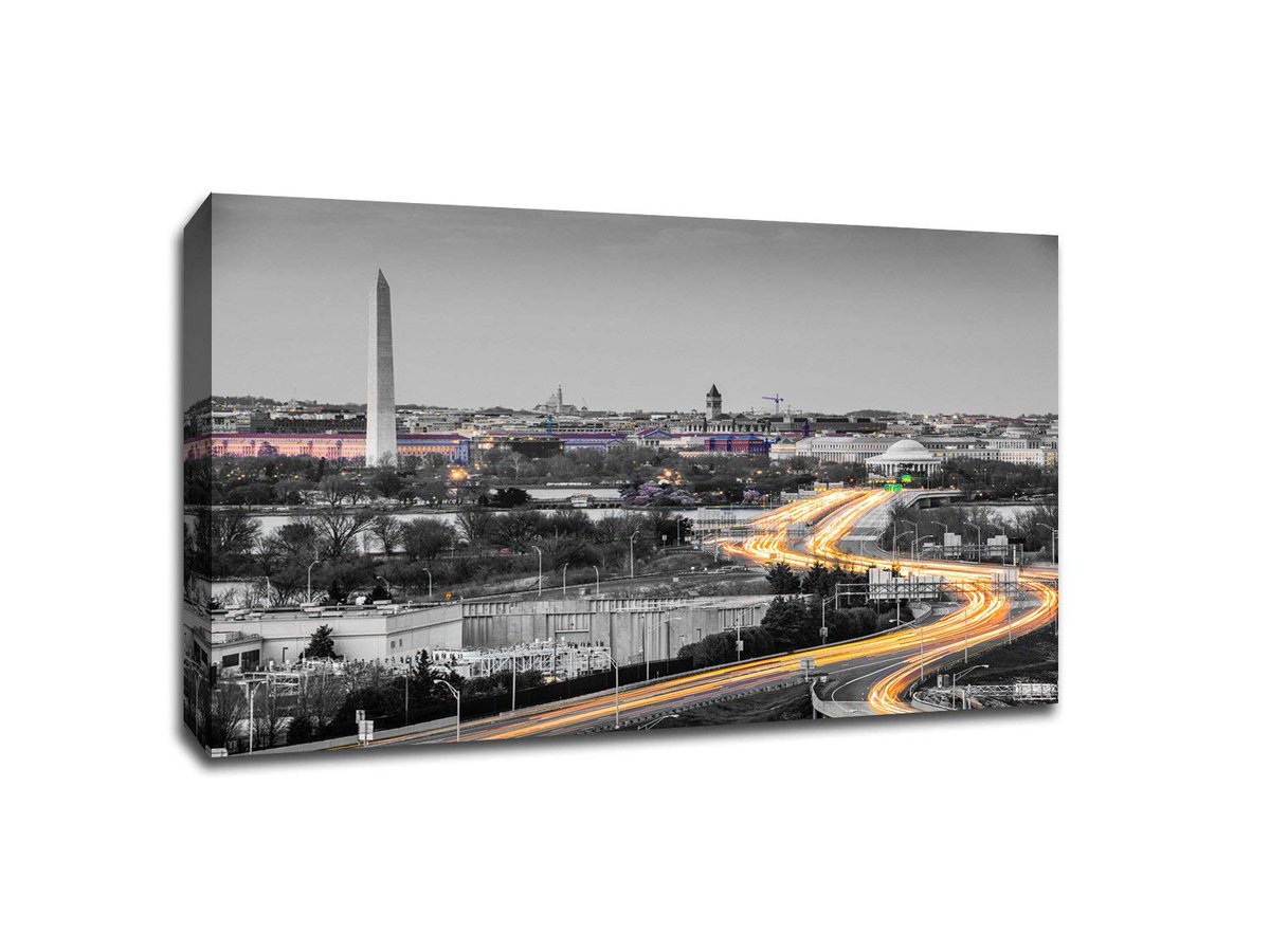 DCdiscounts_'s tweet photo. Washington DC Touch of Color Skyline Gallery Wrapped Canvas Wall Art, Price: $36.99 https://t.co/H9fLJeOWHT https://t.co/0fL5zrhpAf