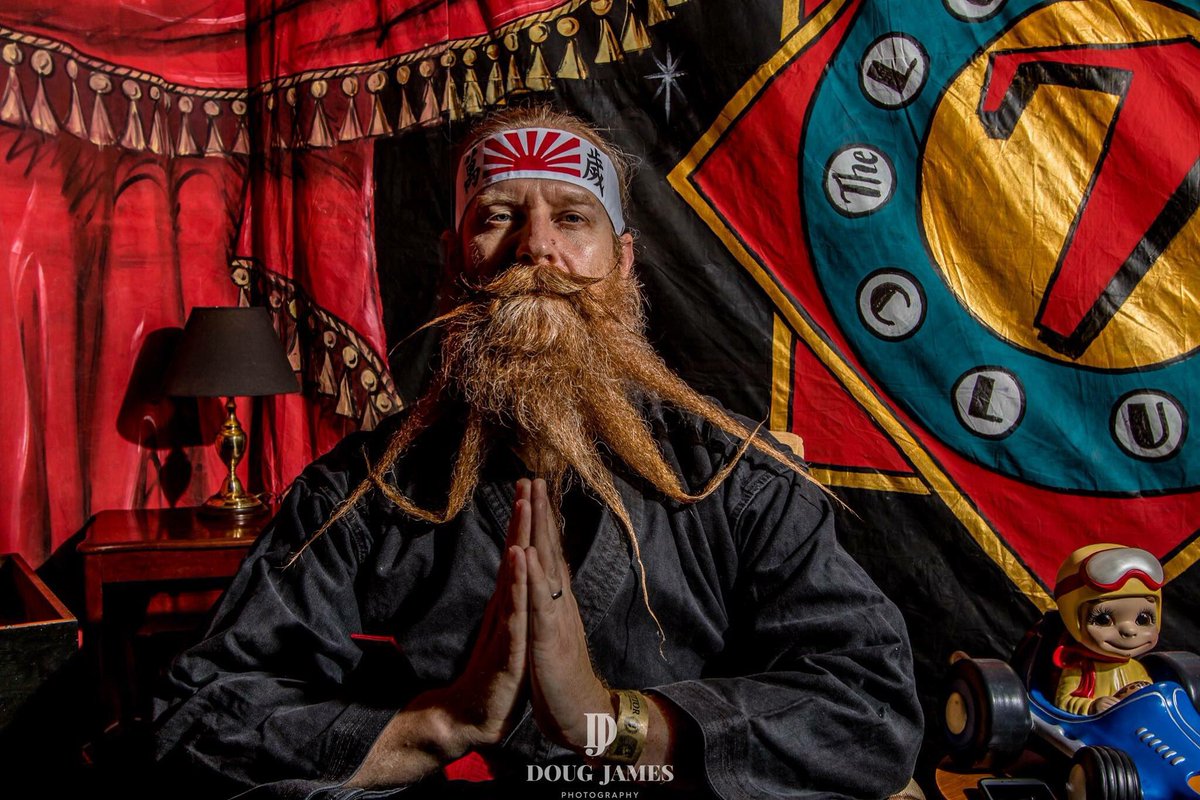 Freestyle bearding. #redbeardy #beard #freestyle #freestylebeard #beardcompetition