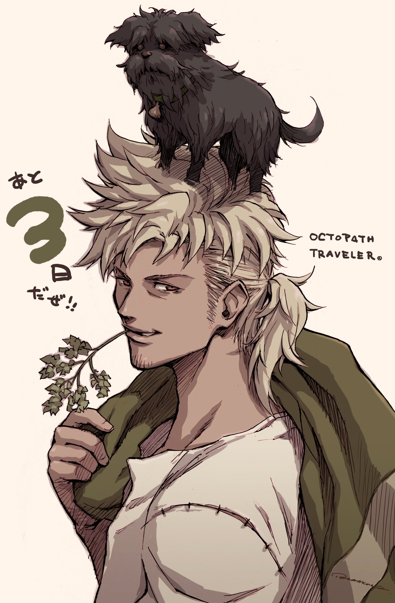 オクトパストラベラー公式 Twitterissa 発売まであと3日 イラストはアーフェン編シナリオライターの普津澤さんです Octopathcountdown オクトパストラベラー