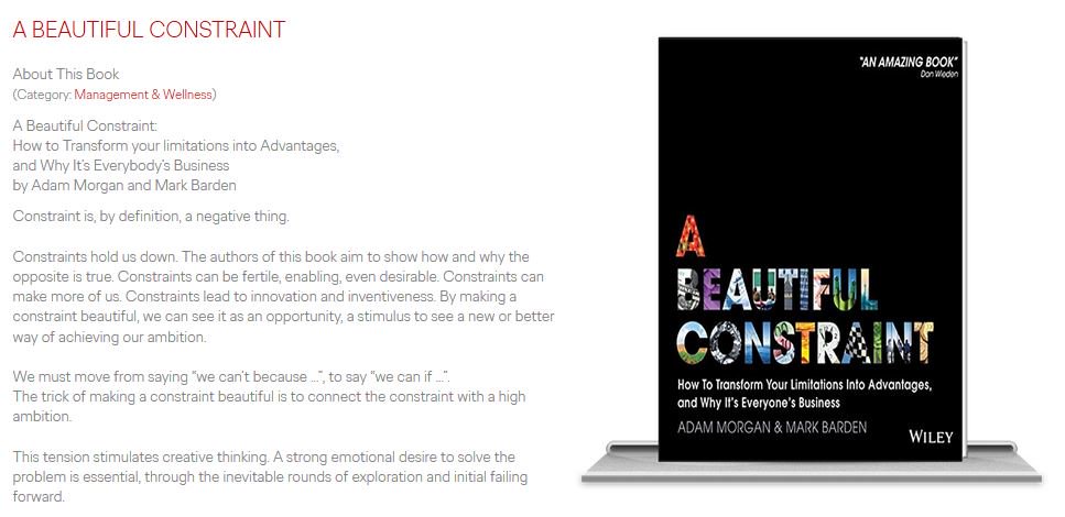 Happy Monday! How about starting your week with a look at our NEW! Global Reading Club addition, "A Beautiful Constraint". We learned so much from reading this excellent book.
intranet.ogilvy.com/group/the-read…