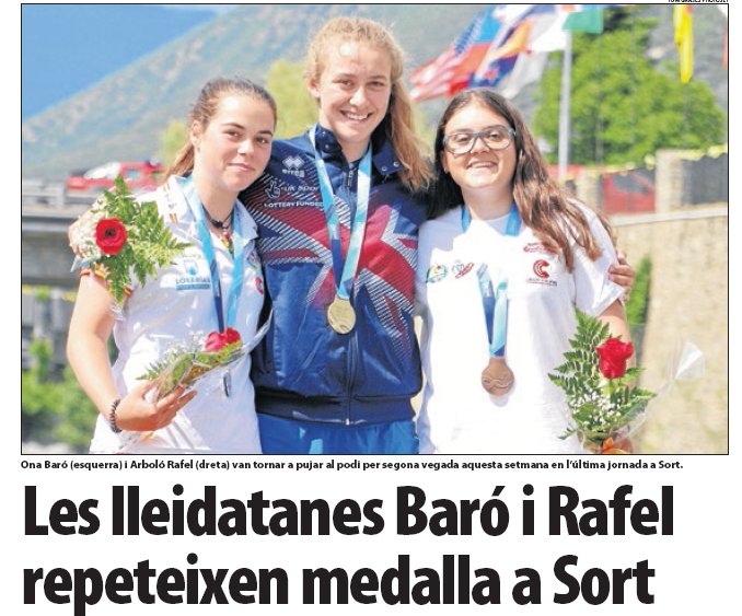 ajuntamentsort's tweet photo. 🔝🔝 Ahir l'Ona i l'Arboló van tenir un paper destacat en la cobertura periodística de les finals @icfkfsort, us en deixem un recull, felicitats de nou!! 🏅🏅👏🏻👏🏻👏🏻 https://t.co/CXv71eX4lo