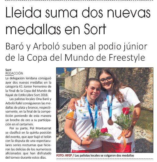 ajuntamentsort's tweet photo. 🔝🔝 Ahir l'Ona i l'Arboló van tenir un paper destacat en la cobertura periodística de les finals @icfkfsort, us en deixem un recull, felicitats de nou!! 🏅🏅👏🏻👏🏻👏🏻 https://t.co/CXv71eX4lo