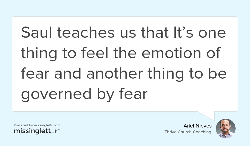 "The enemy uses fear to frustrate God’s plan for Saul and rob him of his position as king.. What about you?" goo.gl/BvQMut #Fear #LongTerm