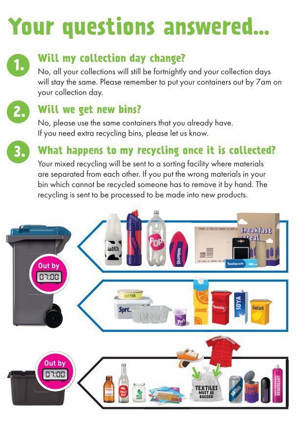For our Wiltshire residents, please note that your recycling collections have changed and now include more. Please see below for more details or wiltshire.gov.uk/rubbish-collec…