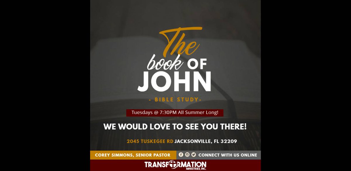 transfo2014's tweet image. Join us tomorrow as we look into the book of John.