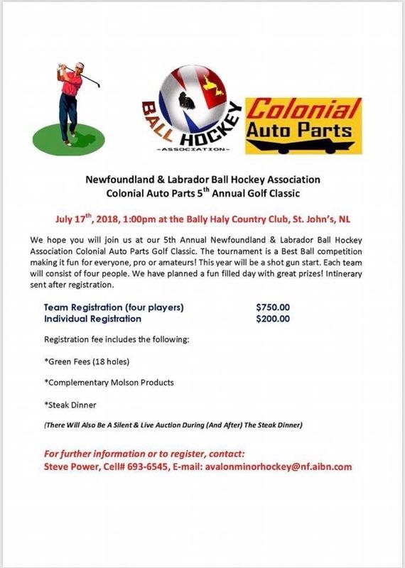 Folks <a href="/NLBallHockey/">NLBHA</a> is fundraising 4 #NewfoundlandBlackhorse team &amp; #NLMasters squad heading 2 hockeytown #Winnipeg for the nationals in August. Our annual golf gig is a blast. Any1 interested shoot me a note. Golfers in my group get a free preview of my 2nd book, due April 19 😎