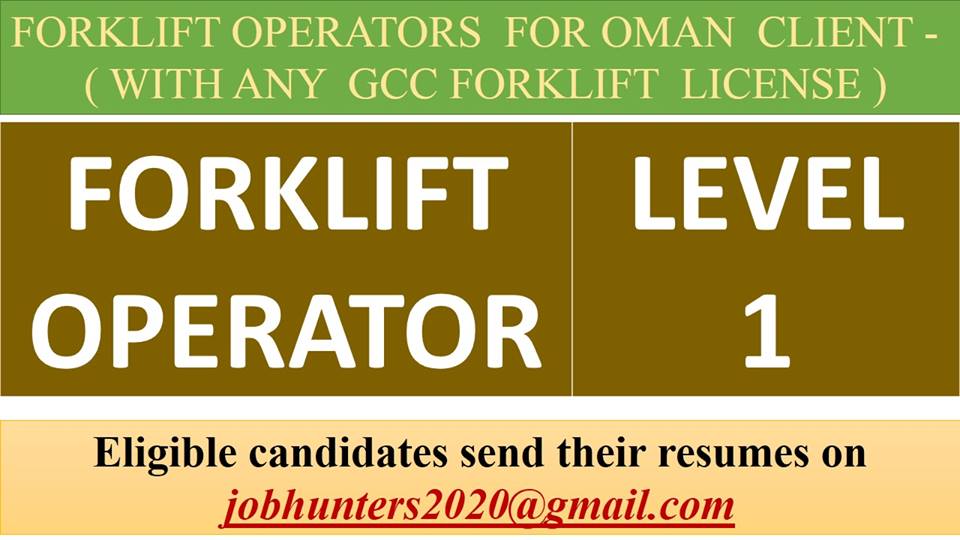 Twg International On Twitter Forklift Operators For Oman Client With Any Gcc Forklift License Eligible Candidates Send Their Resumes On Jobhunters2020 Gmail Com Twginternational Forkliftoperators Forkliftoperatorsforomanclient