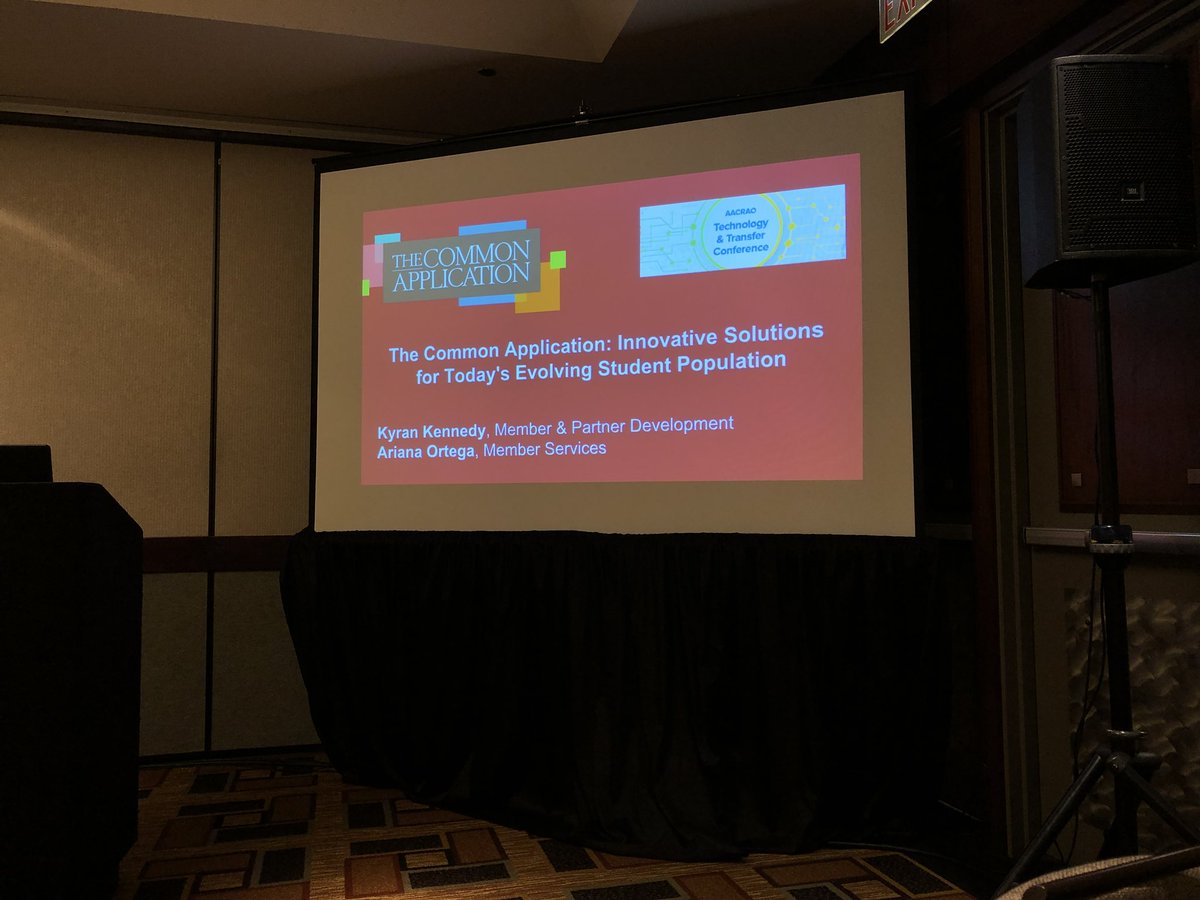 CommonApp's tweet image. Getting started in Greenway A- join us for a great discussion! #TechTransfer18 @AACRAO