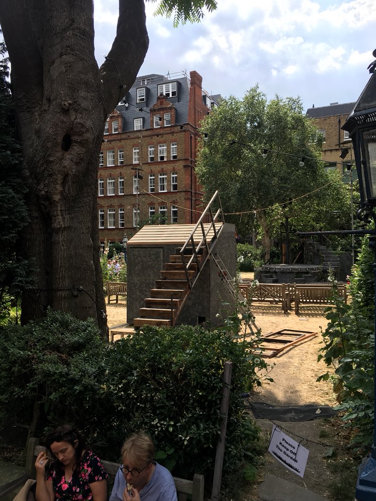 Iristheatre's tweet photo. Set build started for #IrisMusketeers Three Musketeers in earnest. Only three weeks of #irisTempest Shakespeare’s The Tempest left. Get tickets for both show at https://t.co/xofzHmQlEU - the summer goes on xx https://t.co/82NbTycRDn