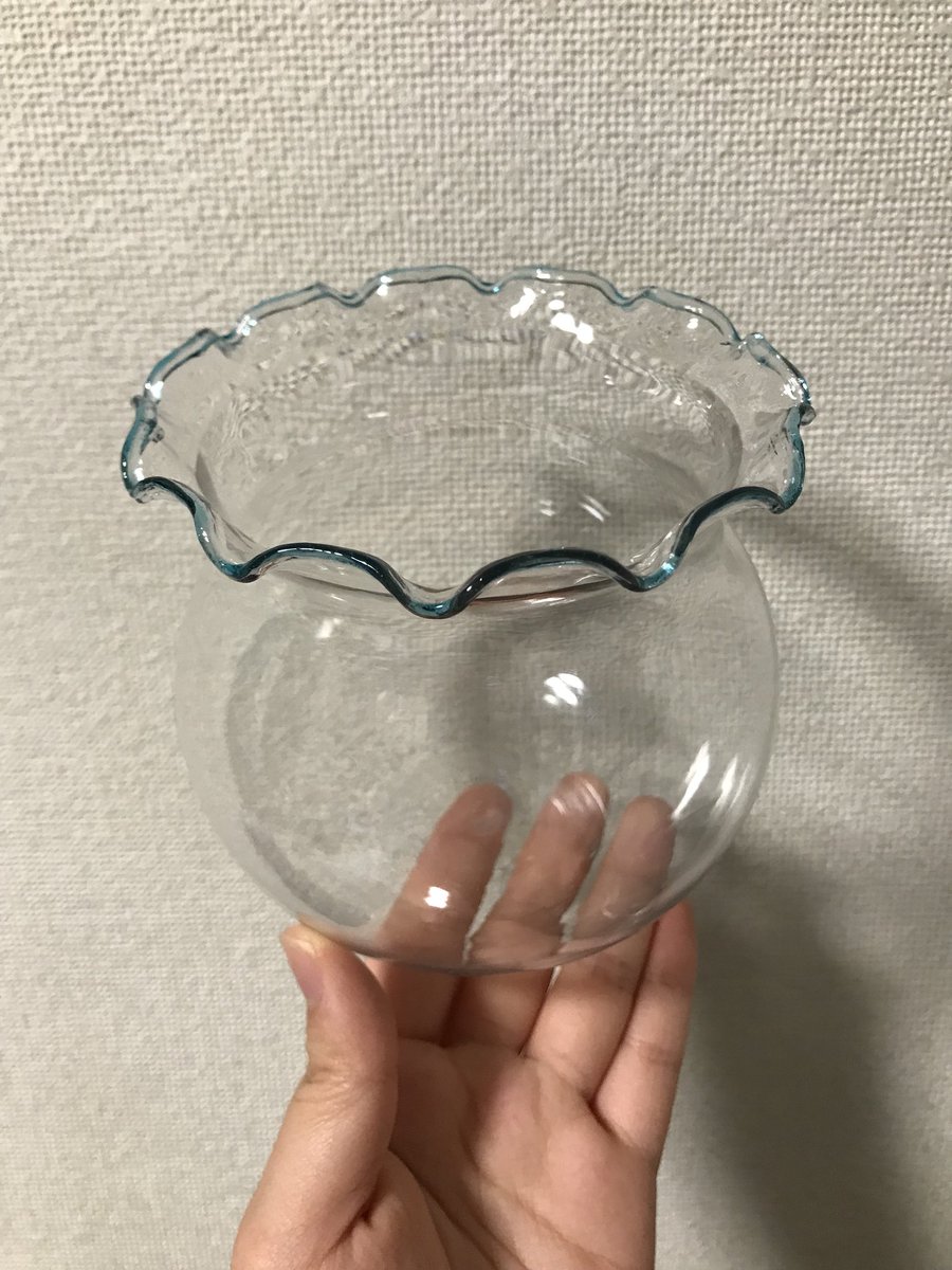 國子𓎡𓅱𓈖𓇌𓎡𓍯 セリアの金魚鉢のフチに色をつけてよりそれっぽくしてみた
