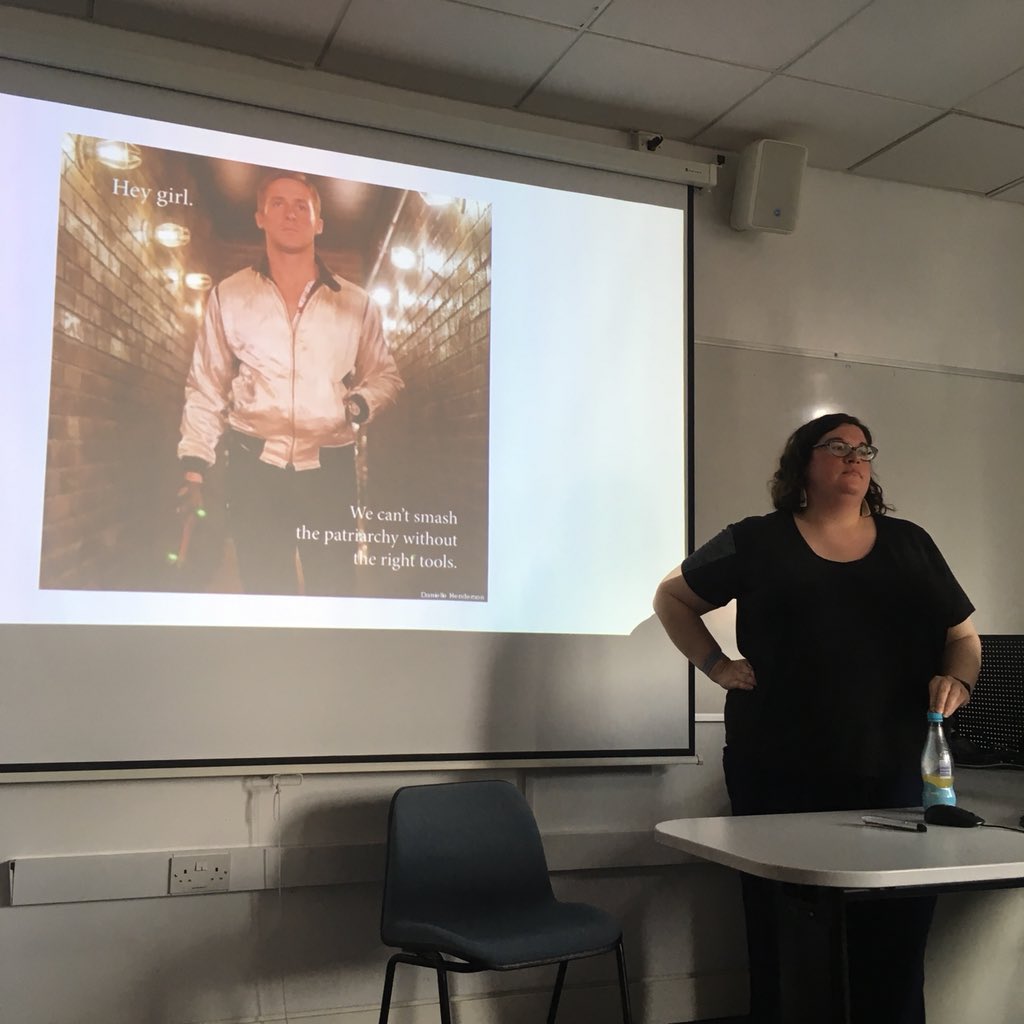 DrMelChapman's tweet photo. ‘I’m not a feminist but......‘ ‘Different but equal’ - fascinating presentation from @Dr_JCole on analysis of postings of anti feminism statements by women on line at #FRIHSC18 https://t.co/wmSXWRT5I2