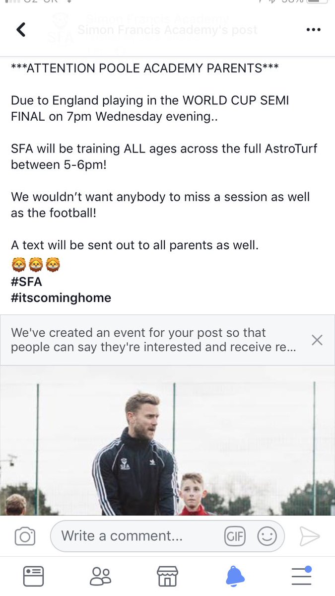 NOTICE for all of our Academy Players for Wednesdays session! 
#SFA