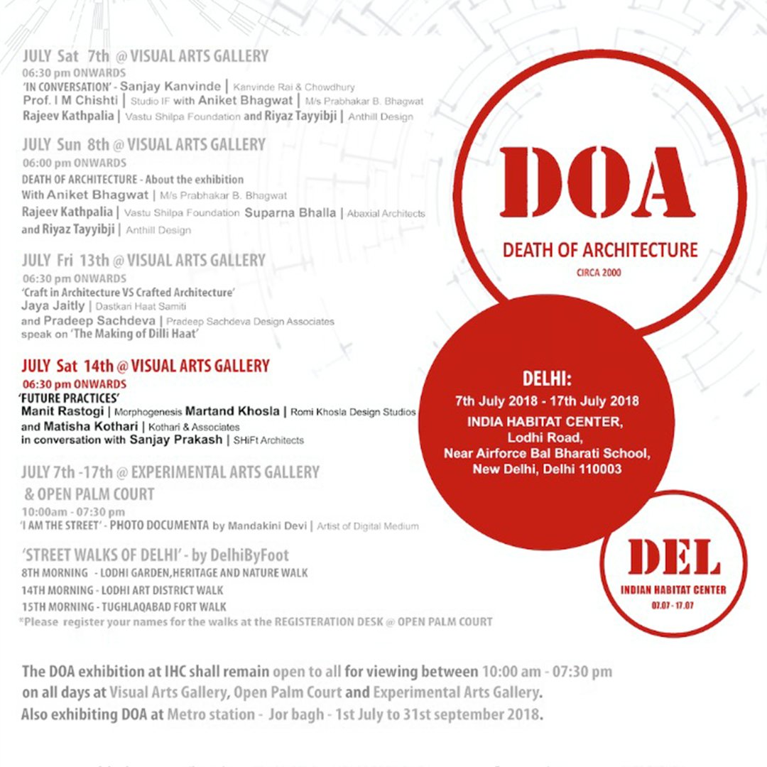 _morphogenesis's tweet image. Catch our Founder Partner @manitrastogi at the @DeathofArc, where he will be discussing “#FuturePractices” with Martand Khosla, Matisha Kothari, and Sanjay Prakash.
#architecture #designdialogue #morphogenesis #paneldiscussion #morphoscoop #architects #designowl #design