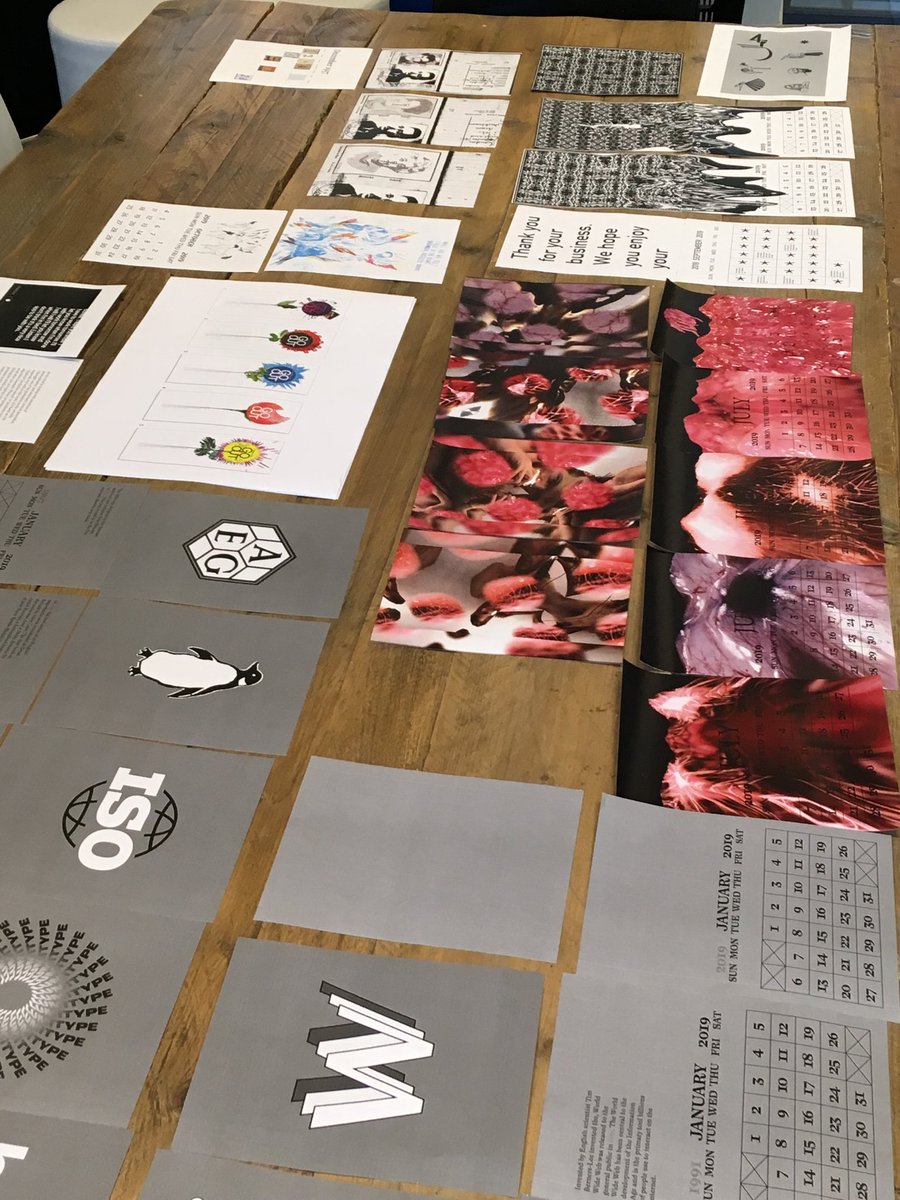 Preview calendar ‘Print/Press  bridging the gap between printers and designers’ research