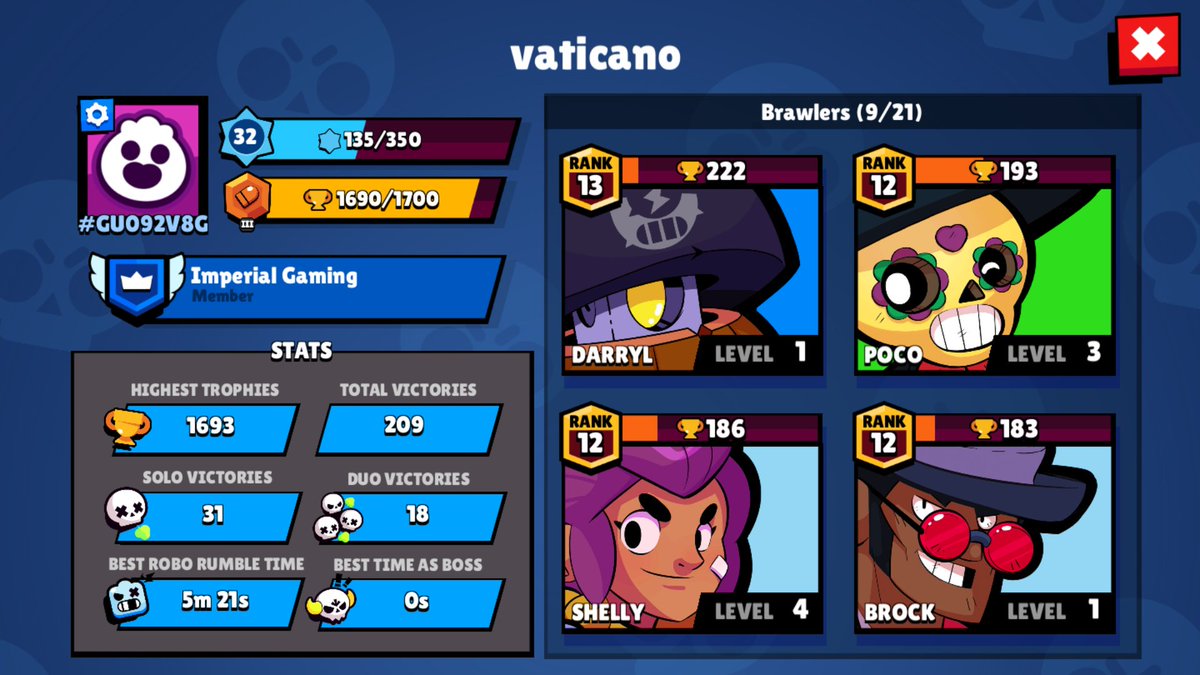 Ay alguna banda  que sea activa de brawl stars