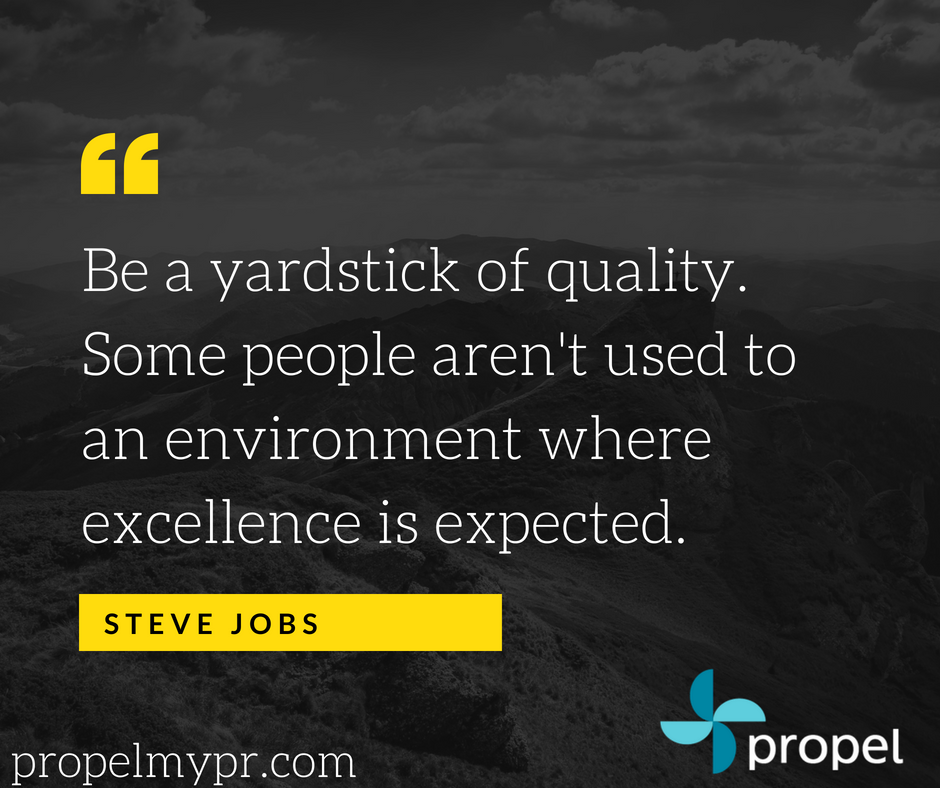 Expect excellence and set the example. #MotivationalMonday #PRTips