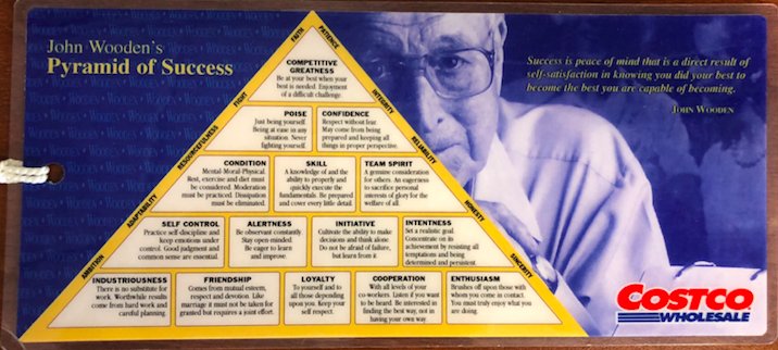 John Wooden on his Pyramid of Success, "Success is a peace of mind that is a direct result of self-satisfaction in knowing you did your best to become the best you are capable of becoming." coachmuss.com/blog/item/2016…
