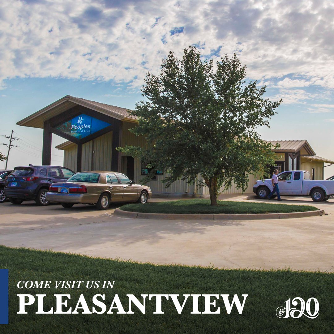 PB_TKS's tweet photo. We hope to see you today in Pleasantview!
#BankLocal #SmallCommunity #CommunityHeart #BankingKansas #CentralKansas #Homeloan #BankAccounts #Financial #Success https://t.co/muOnB98N12