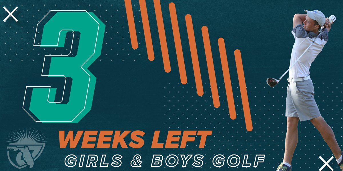 3 WEEKS left until #FallSports officially begin in the State of Florida! Who else is ready to get back to practice with the team? ⛳ #FHSAA #CountdownToPractice