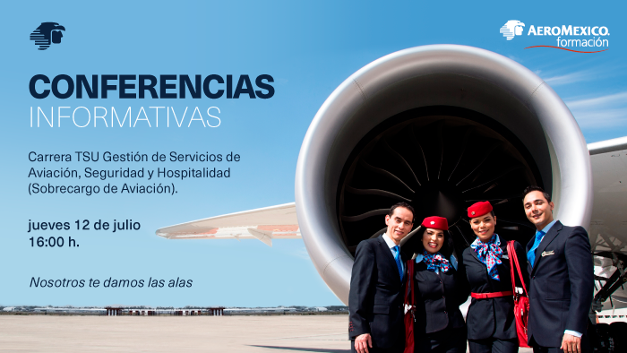 amx_formacion's tweet photo. Asiste a nuestra conferencia sobre la carrera de TSU Gestión de Servicios de Aviación, Seguridad y Hospitalidad.

Te esperamos este jueves 12 de julio a las 16:00 h.
Ubicación: https://t.co/wDEtWMTSxN
Tenemos estacionamiento.

#AeroméxicoFormación #NosotrosTeDamosLasAlas https://t.co/iA3eiETP5M