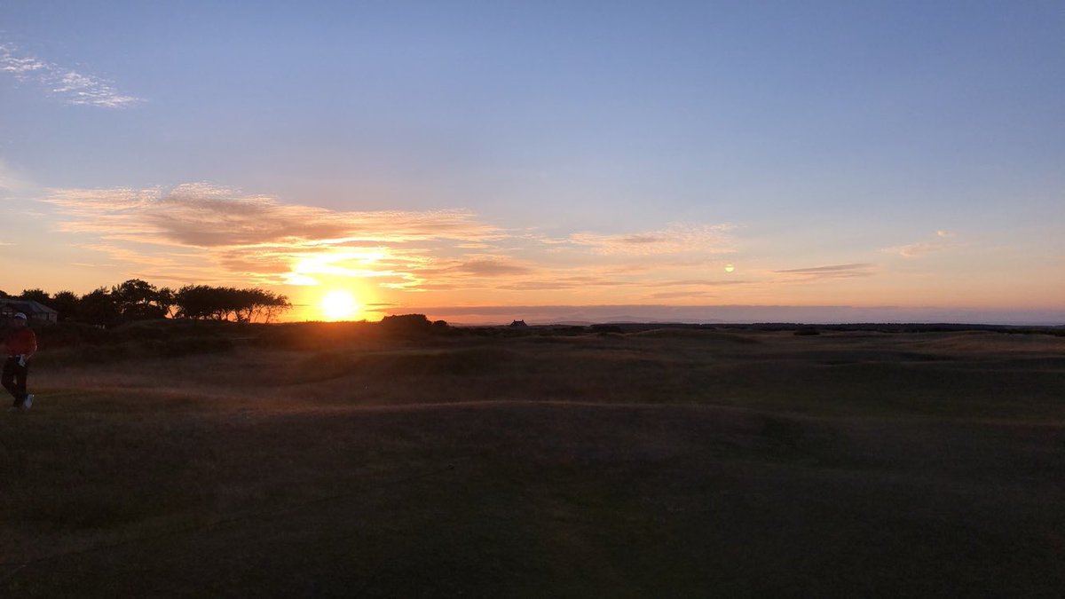 BrettMonty_4's tweet photo. After a rough day yesterday, JJ and I battled back for a 4&amp;3 win against team Illinois. My 6 birdies and eagle on the day gave us a little momentum going into the playoff (which we won!!). Scotland has been real!🇺🇸 https://t.co/ug6dC3hLgv
