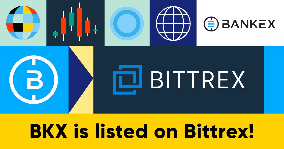 BANKEX's tweet photo. $BKX is now listed on @BittrexExchange!

Led by former @Microsoft security professionals, #Bittrex is the premier US-based #blockchain trading platform operating in agreement with Signature Bank in New York.

#BANKEX #BKX $Crypto #Crypto #Fintech #Blockchain #ETH #BTC #USDT https://t.co/gVtNcxz0kV
