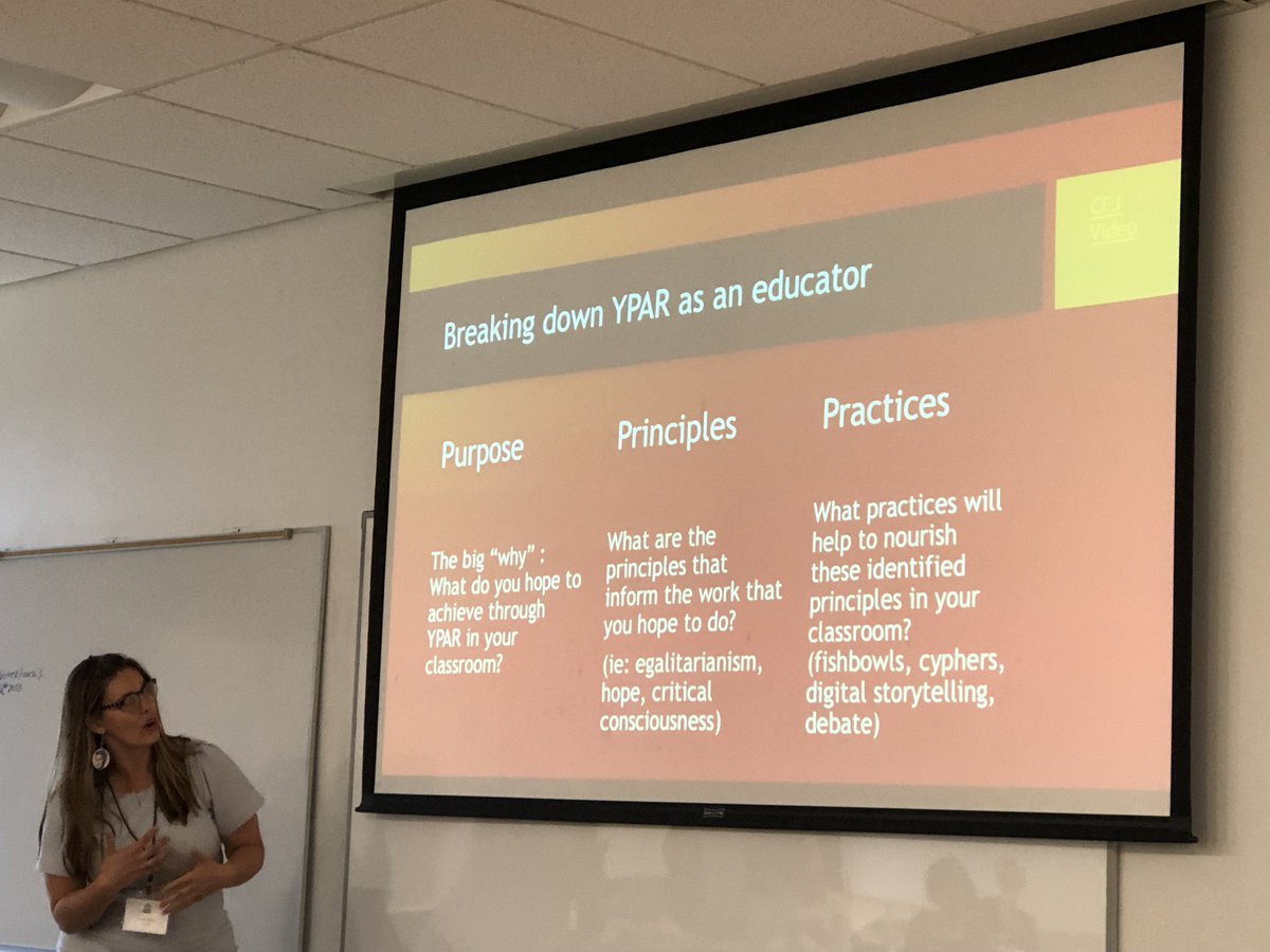 TTEFellowship's tweet photo. @flipster33 breaks down YPAR with a few reflective questions. #TransformTeacherEd https://t.co/ERqnRLrtf3