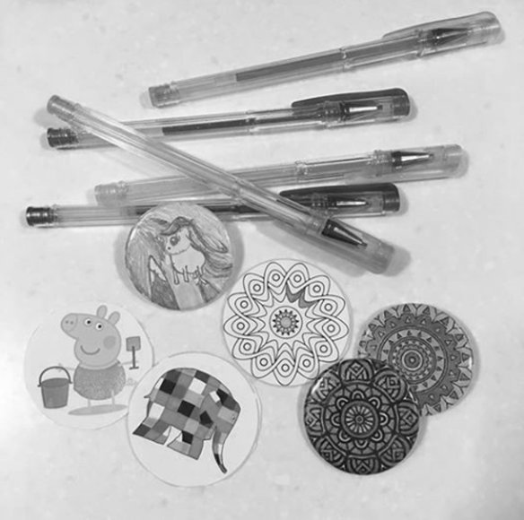 WaucondaLibrary's tweet image. Day 2 - 7 days, 7 b&amp;amp;w photos of library life
-No humans, no explanations
#LibraryLife #ButtonMaker #SummerReading