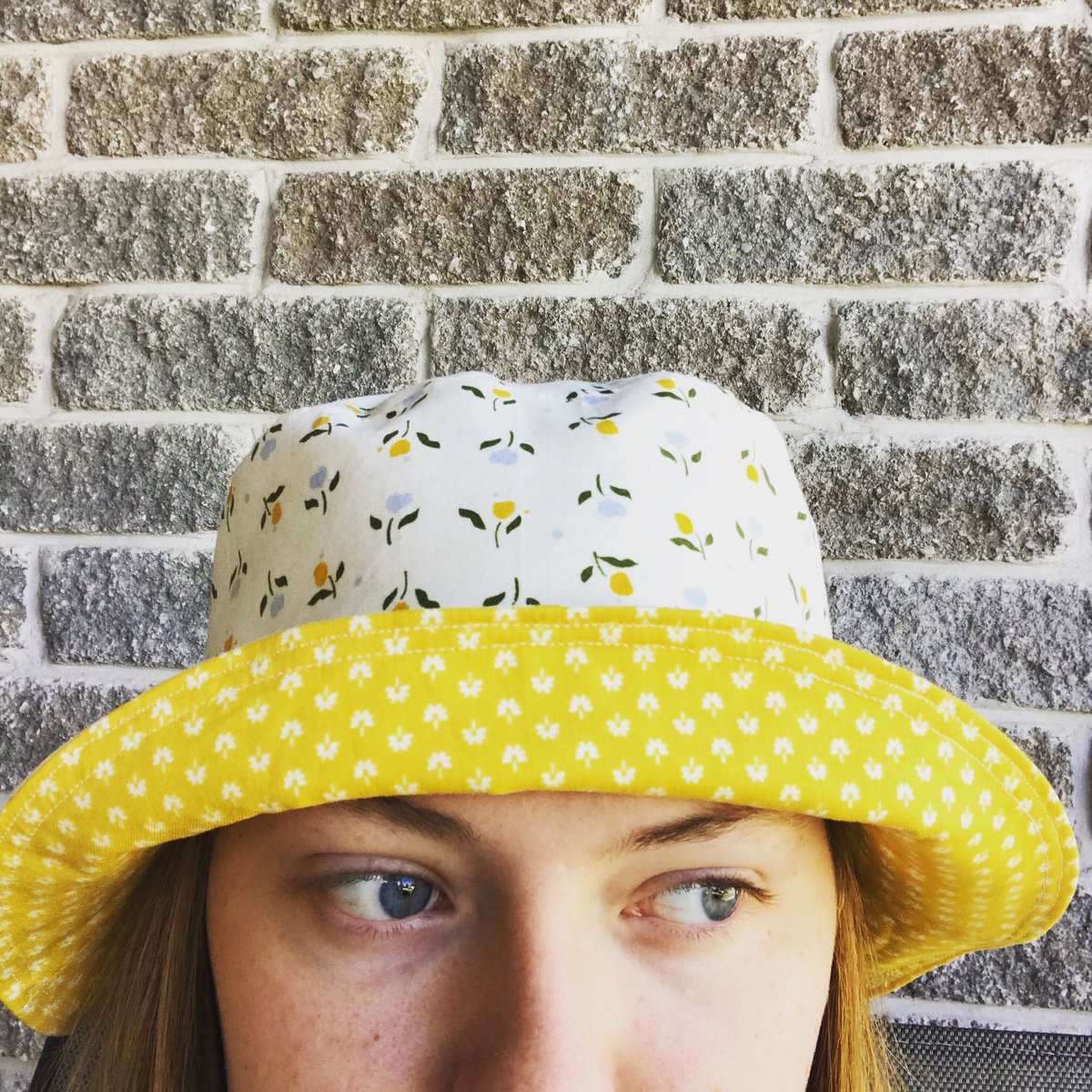 Loving this hat that my very generous mom made from fabric in the shop 
-
Speaking of my very generous mother, she is going away this weekend so keep your eyes peeled for a ‘moms away so I shall play’ sale! 
-
#fabricplease #fabric #quilting #onlinefabricstore #floral #buckethat