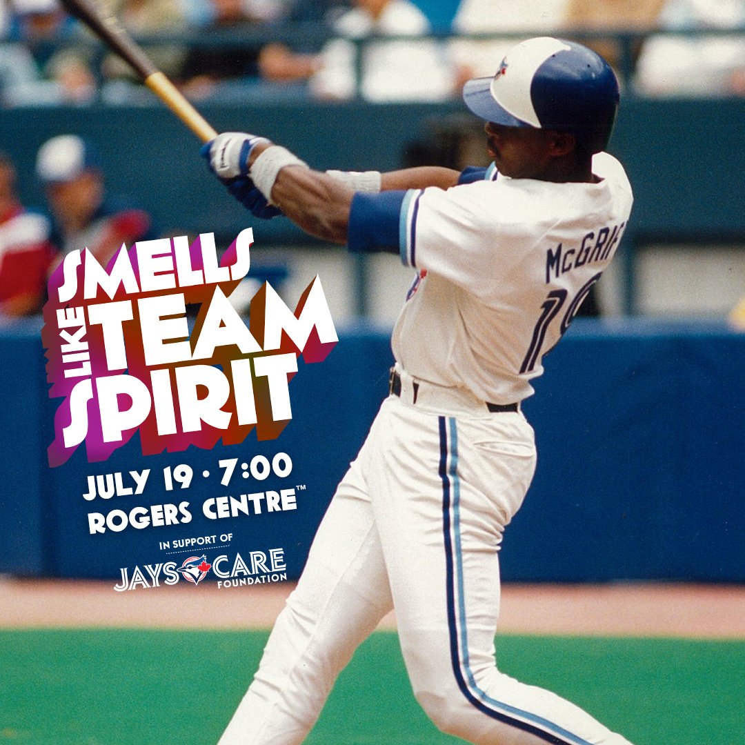 Pogs, the Macarena, Beanie Babies, oh my! Throw it back to the 90s at SMELLS LIKE TEAM SPIRIT with <a href="/BlueJays/">Toronto Blue Jays</a> legends, Joe Carter, Fred McGriff, and Jose Cruz Jr.! Get your tickets here: bluejays.com/extrainnings