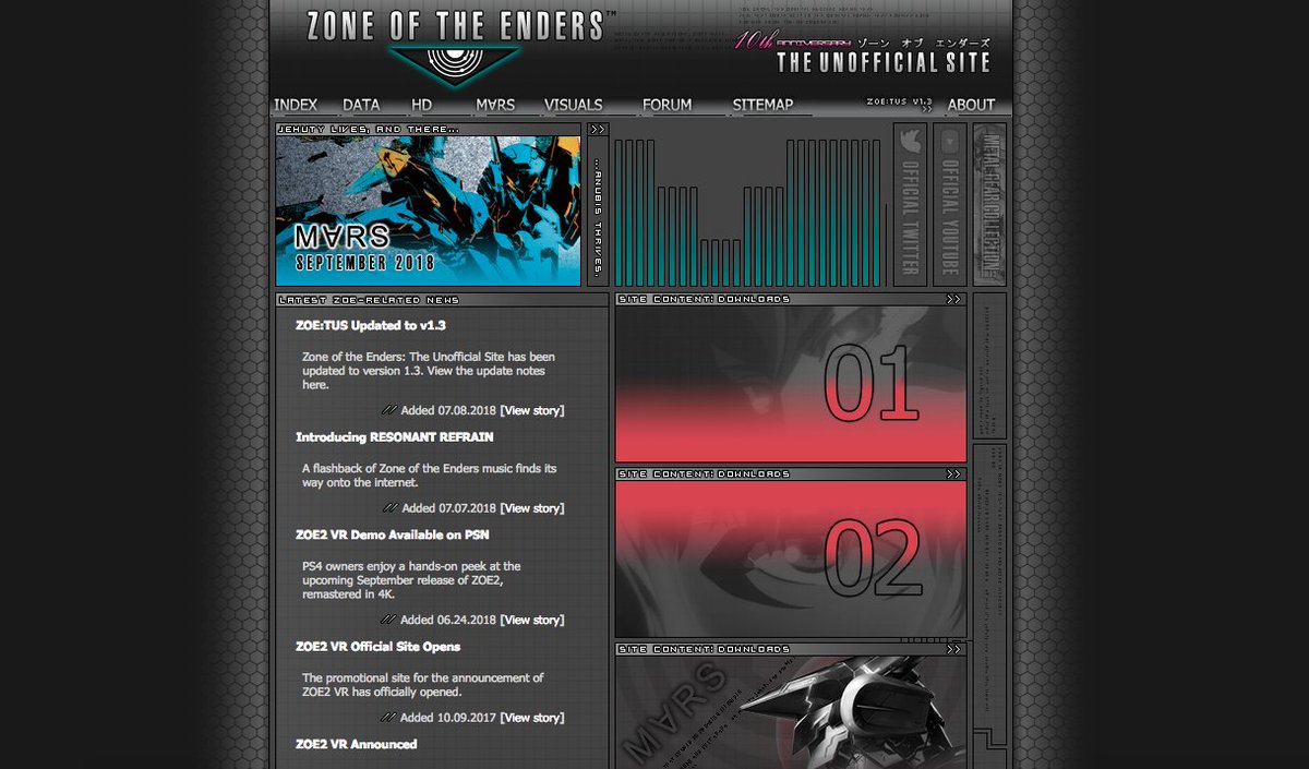 ZOETUS's tweet image. Are you receiving? We're still here!

With M∀RS on the horizon, we've made some updates &amp;amp; added some new content! Here's a rundown:

- The latest on ZOE: M∀RS
- RESONANT REFRAIN: ZOE Orbital Sound Selection
- New downloads added

#ZOE_MARS #ANUBIS_MARS

zoneoftheenders.org