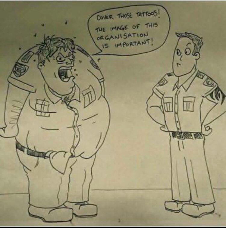 SpecialSkipper's tweet photo. Now, I don’t have any tattoos. Nor do I think I’ll ever get any. However, I can’t say I’ve ever thought that the ability to do ones job has ever been incumbent on their lack of them. https://t.co/34iI0fBwtV