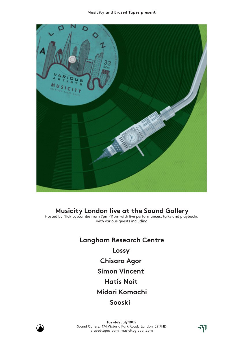 nickluscombe's tweet image. Still some tickets left for our @MusicityGlobal event @ErasedTapes Sound Gallery tomorrow night with @sooskimusic @lossylossylossy @langhamresearch @hatis_noit @midori_komachi @Chisaraa @_simon_vincent  eventbrite.co.uk/e/musicity-lon… #musicandarchitecture #musicity