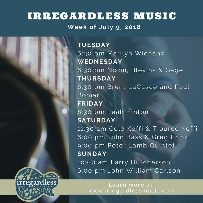 Check out our weekly music spotlight and find out when your favorite artists are playing at the cafe. #jazz #realmusic #realgood #raleighlivemusic #everynight