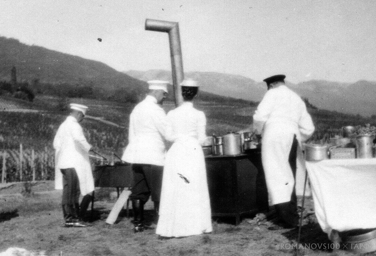 I wonder whether Nagorny and Sednev are still here in Ekaterinburg, whether they are still alive for that matter. I really doubt they can be made to leave Their Majesties so easily. There’s something truly sinister about their absence #Romanovs100