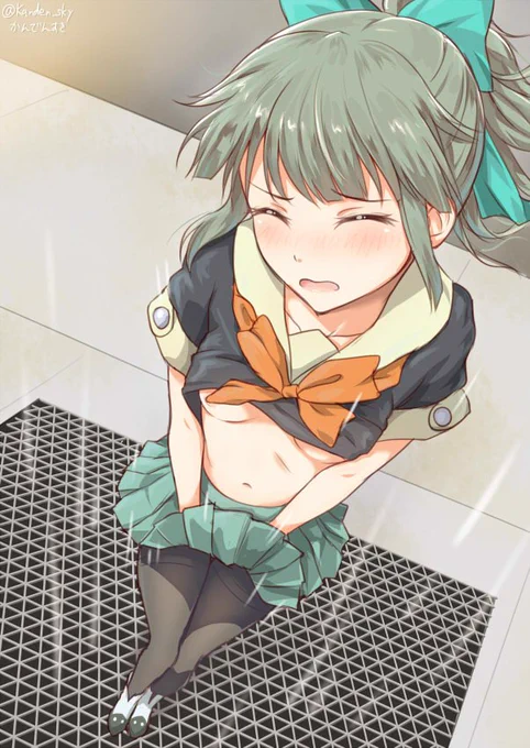 #ノーブラの日 だったらしいので基本ノーブラの夕張さん 