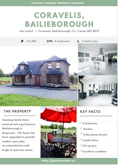 Gartlanorourke's tweet photo. 💫New to the Market 💫- Coravelis, Bailieborough
#4bedroom #familyhome located midway between #Kingscourt &amp; #Bailieborough, call us now on 042 9663688 or on 087 6753589 as viewing is by #appointment only #gartlanorourke #cavan #forsale  #property #listed #familyhome #moderndesign https://t.co/4vBWMsrGu6