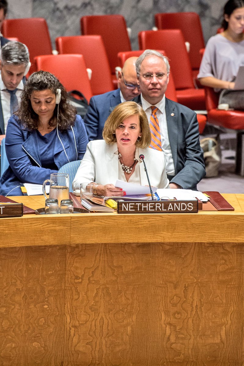 KvanOosterom's tweet photo. Strong statement on need to protect children in armed conflict and to promote accountability, by Prime Minister Aruba Evelyn Wever-Croes, on behalf of the Kingdom of the Netherlands. https://t.co/7fThHRU2V9
