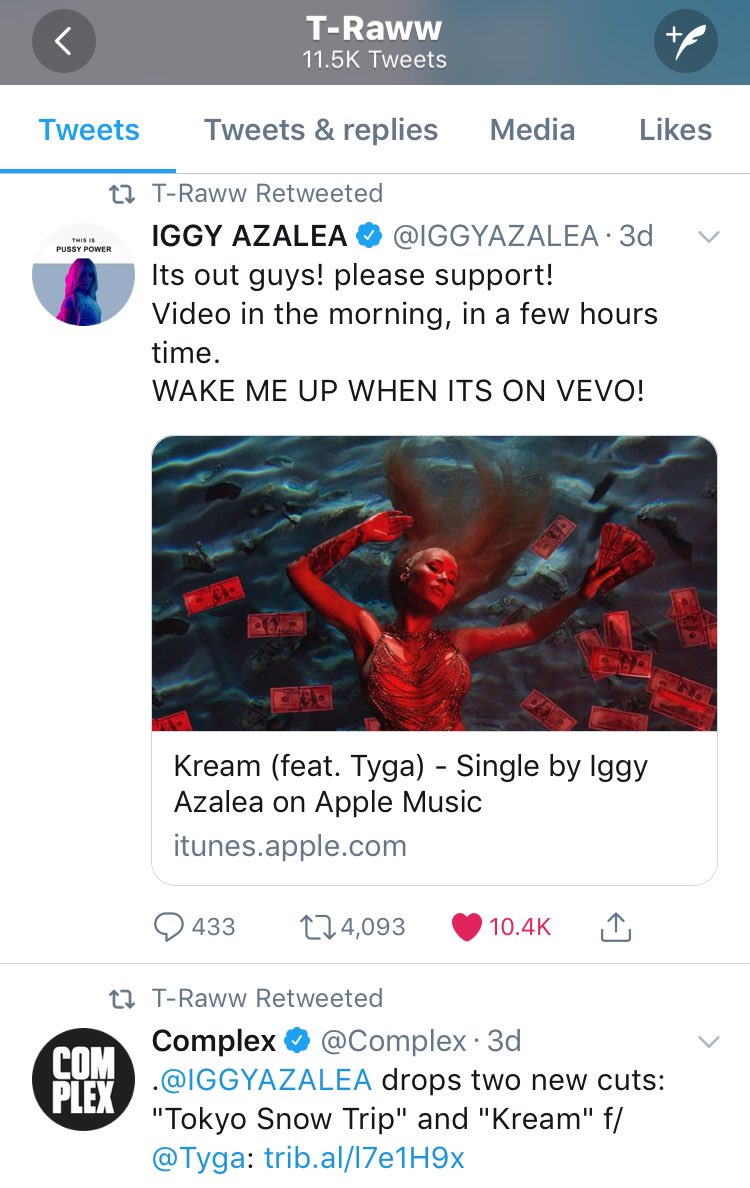 ReallyThatTho's tweet photo. Uh, we love @Tyga #KreamOutNow https://t.co/V0r8kPELcX
