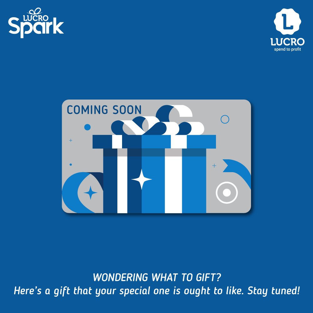 LucroApp's tweet photo. Thinking of a gift for your special one is going to be a no-brainer now!
 Coming Soon!
 #gift #comingsoon #staytuned https://t.co/waKxWCsrwd