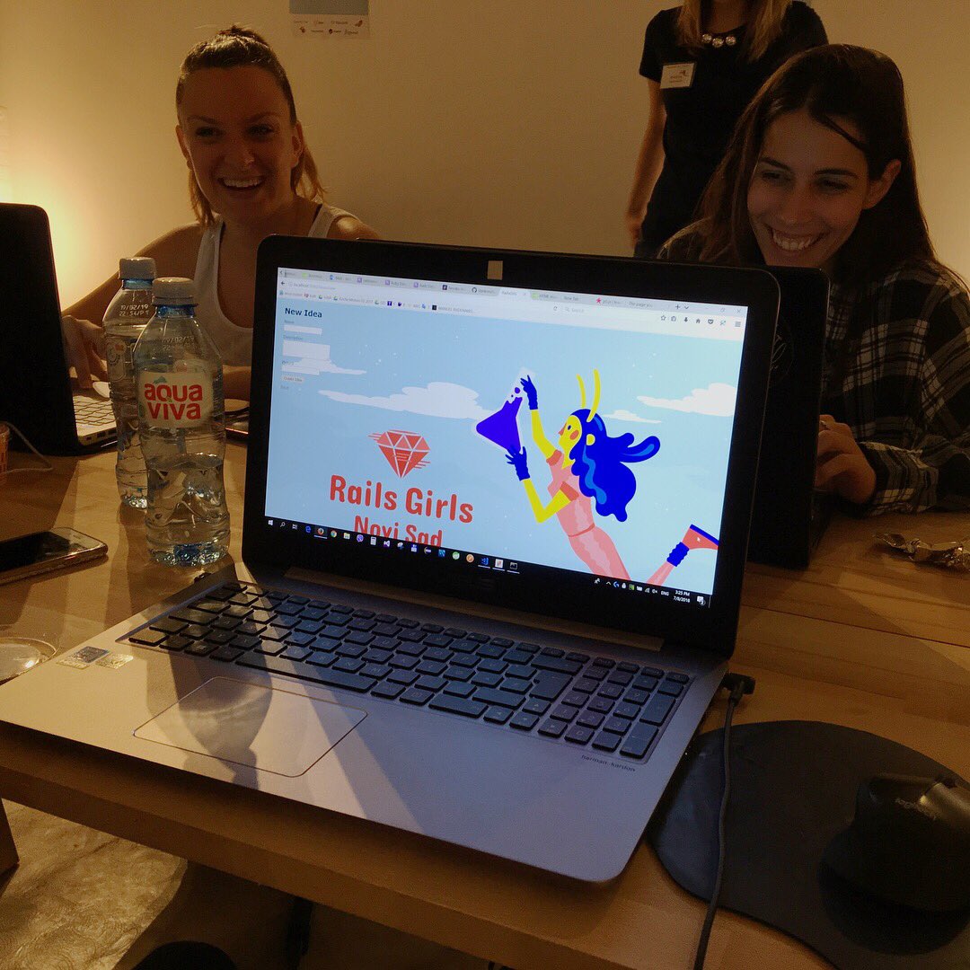 RailsGirlsNS's tweet photo. RGNS kolorit ili krofne? 🤔 Tematske aplikacije 💎 https://t.co/ewwuejhnv8