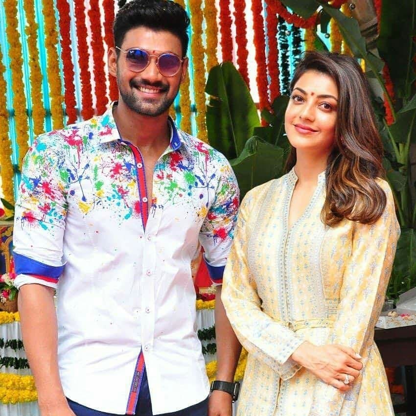 PalepuGouri's tweet photo. #Kajal57 ...#muhurtam With #Bellamkondasrinivas ...💜💙💔
#kajalism #itsmyfanism @PalepuGouri 🙏🙏🙏 https://t.co/SH4TBtXMpM