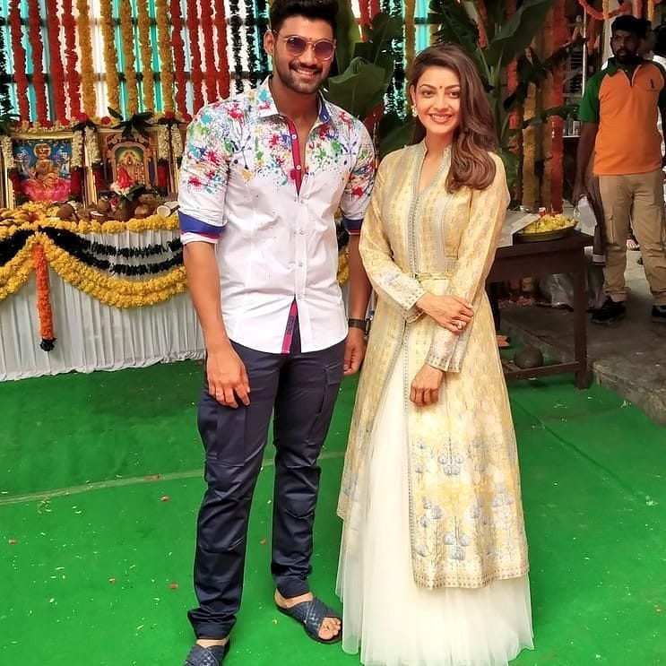 PalepuGouri's tweet photo. #Kajal57 ...#muhurtam With #Bellamkondasrinivas ...💜💙💔
#kajalism #itsmyfanism @PalepuGouri 🙏🙏🙏 https://t.co/SH4TBtXMpM