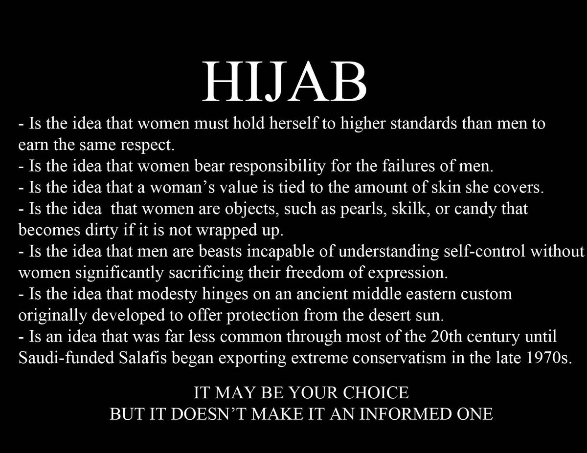 Omni_Vinco's tweet photo. @AbdulElSayed I am still mostly rooting for you but do question how progressive one can be when one's wife appears to be following saudi-funded #modestydoctrine 

To really be progressive we need to oppose ideas that hold women to higher standards than men, regardless of religion. https://t.co/OQw6lkXfaw
