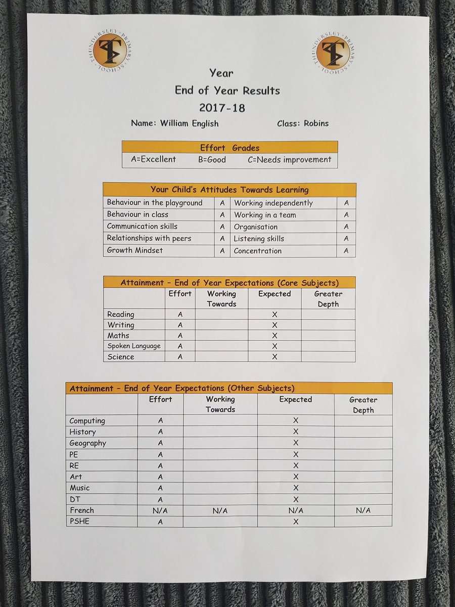 Simon__English's tweet photo. Congratulations William on a fantastic year 2. We are so very proud of you. #ProudDad #KS1 #ThundersleyPrimary https://t.co/2zbUS82eed