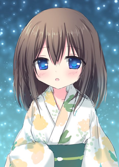 普通に出遅れ&amp;1時間過ぎたけど・・・せっかくなので貼っておきます・・・髪下ろした七夕文香さん#モバマス版深夜の真剣お絵かき60分1本勝負  #モバマス版 